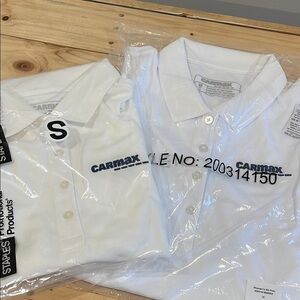 CarMax White Polo Shirt